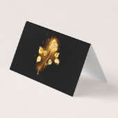 Goldene Rose (goldene Rose) Visitenkarten (Rückseite)