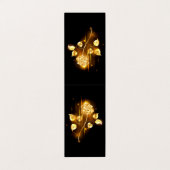 Goldene Rose (goldene Rose) Visitenkarten (Außenseite Aufgefaltet)