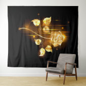 Goldene Rose (goldene Rose) Wandteppich (Beispiel (Horizontal))