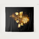 Goldene Rose (goldene Rose) Wandteppich (Vorderseite (Horizontal))