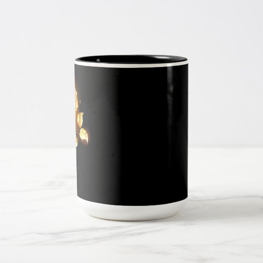 Goldene Rose (goldene Rose) Zweifarbige Tasse (Mittel)