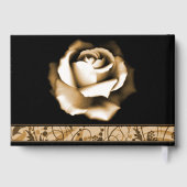 Goldene Rose Hochzeitstag Gästebuch (Rückseite)