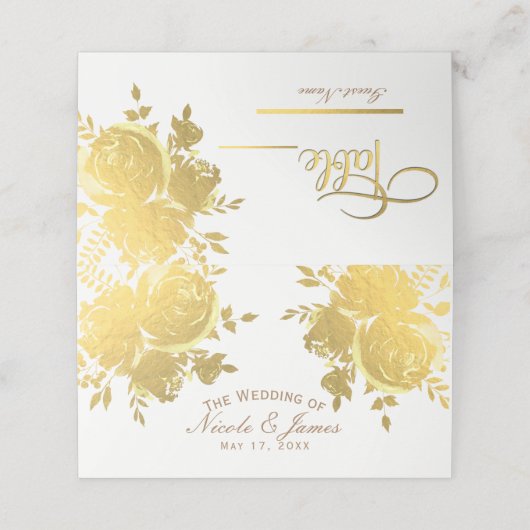 Goldene Rose Imitate Fossilienmuseum Montebello Fe Platzkarte (Außenseite Aufgefaltet)