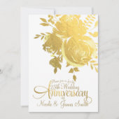 Goldene Rose Imitate Ristorante della Carrà Einladung (Vorderseite)