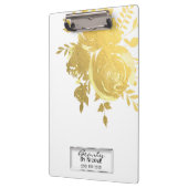 Goldene Rose Imitate Ristorante La Lanchetta Klemmbrett (Links)