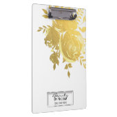 Goldene Rose Imitate Ristorante La Lanchetta Klemmbrett (Rechts)