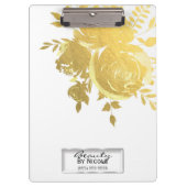 Goldene Rose Imitate Ristorante La Lanchetta Klemmbrett (Vorderseite)