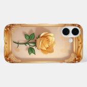 Goldene Rose Kunstwerk Case-Mate iPhone Hülle (Rückseite (Horizontal))