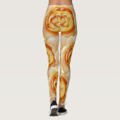Goldene Rose Leggings (Rückseite)