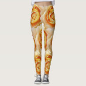Goldene Rose Leggings (Vorderseite)