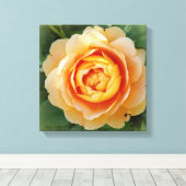 Goldene Rose Leinwanddruck (Insitu (Holzboden))