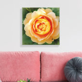 Goldene Rose Leinwanddruck (Insitu (Wohnzimmer))