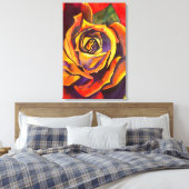 Goldene Rose Leinwanddruck (Insitu (Schlafzimmer))