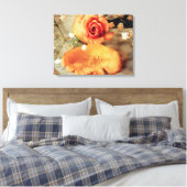 Goldene Rose Leinwanddruck (Insitu (Schlafzimmer))