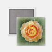 Goldene Rose Magnet (Vorderseite/Rückseite)