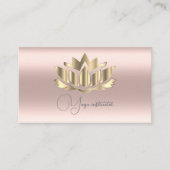 Goldene Rose Mandala Visitenkarte (Vorderseite)