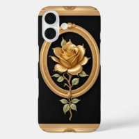 Goldene Rose mit eleganten Verzierten Details