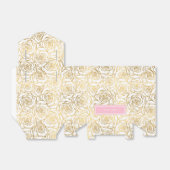 Goldene Rose mit Rosa Geschenkschachtel (Ungefaltet)