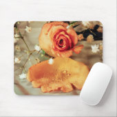 Goldene Rose Mousepad (Mit Mouse)