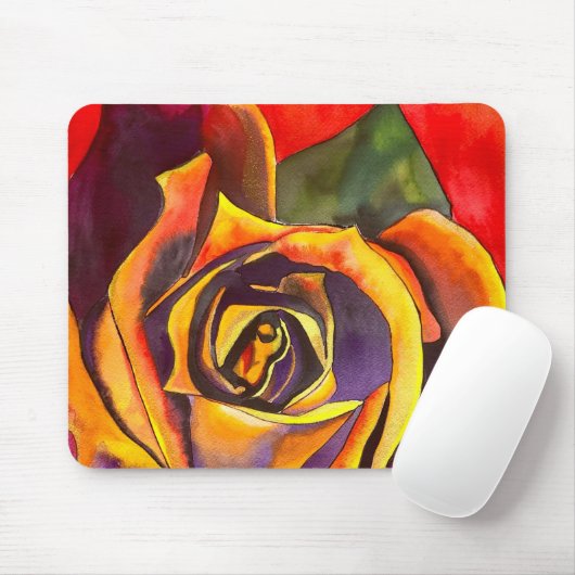 Goldene Rose Mousepad (Mit Mouse)