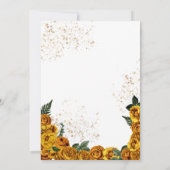 Goldene Rose Papio Einladung (Rückseite)