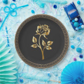Goldene Rose Pappteller (Party)