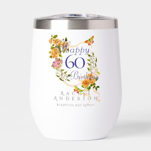 Goldene Rose Ribbon 60. Geburtstag (Vorderseite)