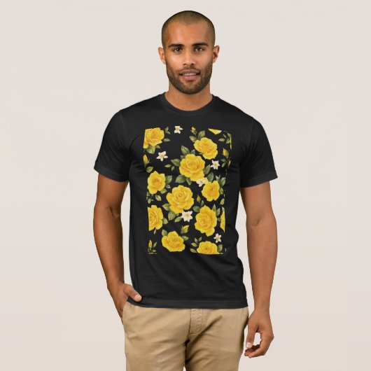 Goldene Rose Rodelbahn mit Aussicht T-Shirt (Vorne ganz)