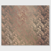 Goldene Rose Royal Chic Foxier Blush Powder Bläsch Geschenkpapier (Flach)