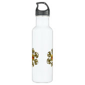 GOLDENE ROSE RUBY, White Trinkflasche (Rückseite)