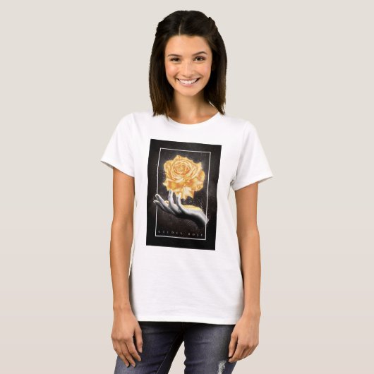 Goldene Rose T-Shirt (Vorne ganz)