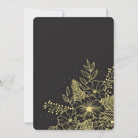 Goldene Rose Tischnummer (Rückseite)