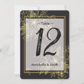 Goldene Rose Tischnummer (Vorderseite)