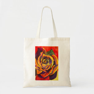 Goldene Rose Tragetasche