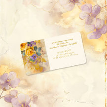 Goldene Rose und Violetten 50. Hochzeitstag