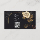 Goldene Rose Visitenkarte (Rückseite)