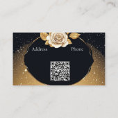 Goldene Rose Visitenkarte (Rückseite)