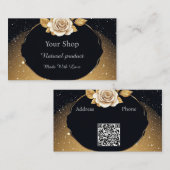 Goldene Rose Visitenkarte (Vorne/Hinten)