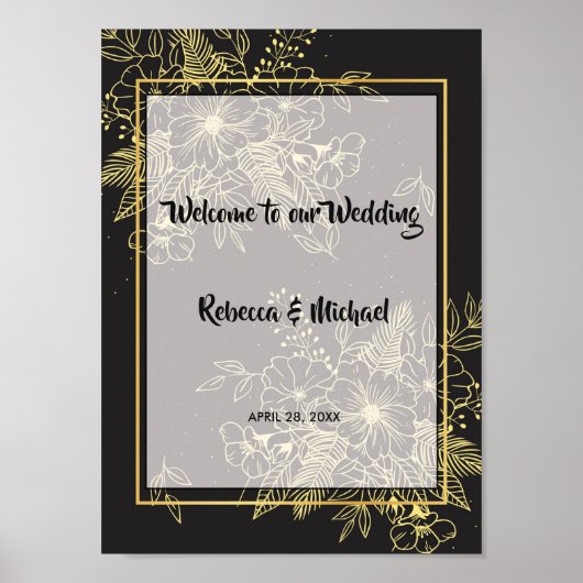 Goldene Rose Willkommen Poster (Vorne)