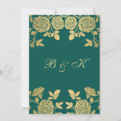 Goldene Rose zum 30. Jubiläum Einladung (Rückseite)