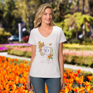 Goldene Rosenband 50. Geburtstag T-Shirt