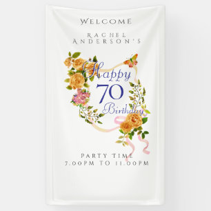 Goldene Rosenband 70. Geburtstag Banner