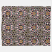 Goldene Rosette Fleecedecke (Vorderseite (Horizontal))