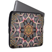 Goldene Rosette Laptopschutzhülle (Vorne Rechts)