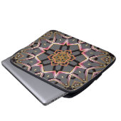 Goldene Rosette Laptopschutzhülle (Vorne Knopf)