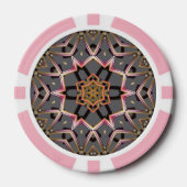 Goldene Rosette Pokerchips (Vorderseite)