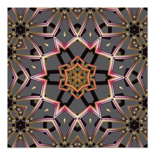 Goldene Rosette Poster (Vorderseite)