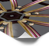 Goldene Rosette Poster (Ecke)