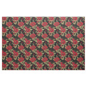 Goldene rote Blütenzier Stoff (Fat Quarter (45,7 x 55,9 cm))