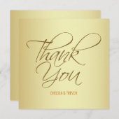 Goldene rote Schrift Vielen Dank an Karten (Vorne/Hinten)
